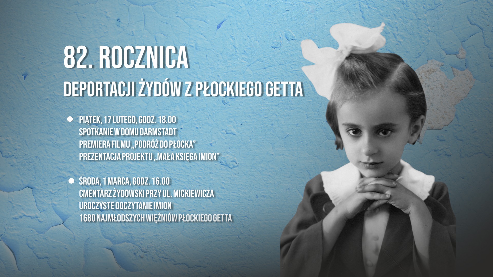82nd anniversary of the deportation of Jews from the ghetto in Płock