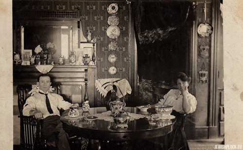 Dora i Mejer Lisowie w swoim domu w Bostonie, ok. 1910 r.