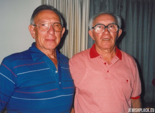 Sam Brygart and Izrael Abram (Julius) Bomzon, Los Angeles, USA June 1989