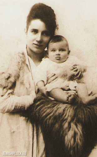 Ilonka Rappel z mamą Gustawą, Płock, początek lat 20. XX wieku (fotografia ze zbiorów prywatnych Anat Alperin)