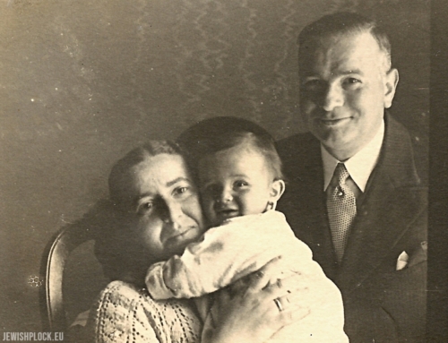 Rodzina Goldkind: Ryfka, jej mąż Abram i córka Hania (fotografia dzięki uprzejmości Anat Alperin)