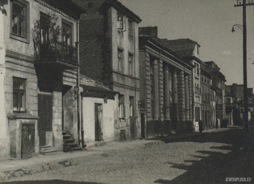 Ulica Synagogalna w Płocku, lata 30. XX wieku (źródło: Biblioteka Narodowa)