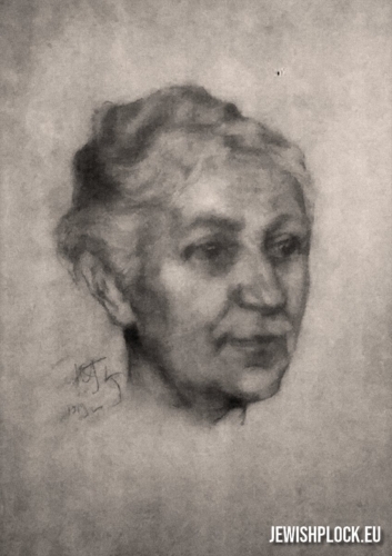 Alicja Szenwic z domu Auerbach (rycina w zbiorach prywatnych Danego Yazbecka)