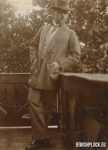 Feliks Szenwic podczas pobytu w sanatorium Heinricha Lahmanna w Dreźnie, sierpień 1912 rok (fotografia ze zbiorów prywatnych Danego Yazbecka)