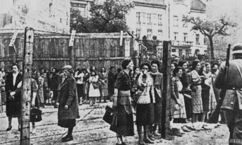 Grupa kobiet żydowskich w getcie lwowskim, 1942 rok